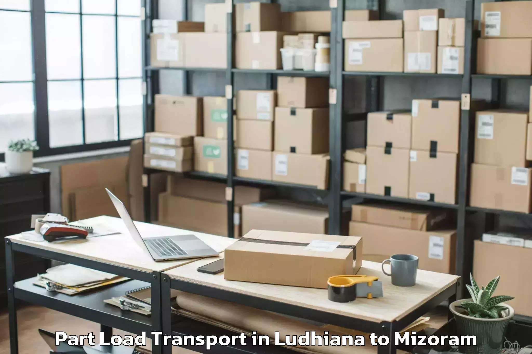 Efficient Ludhiana to Saitlaw Part Load Transport